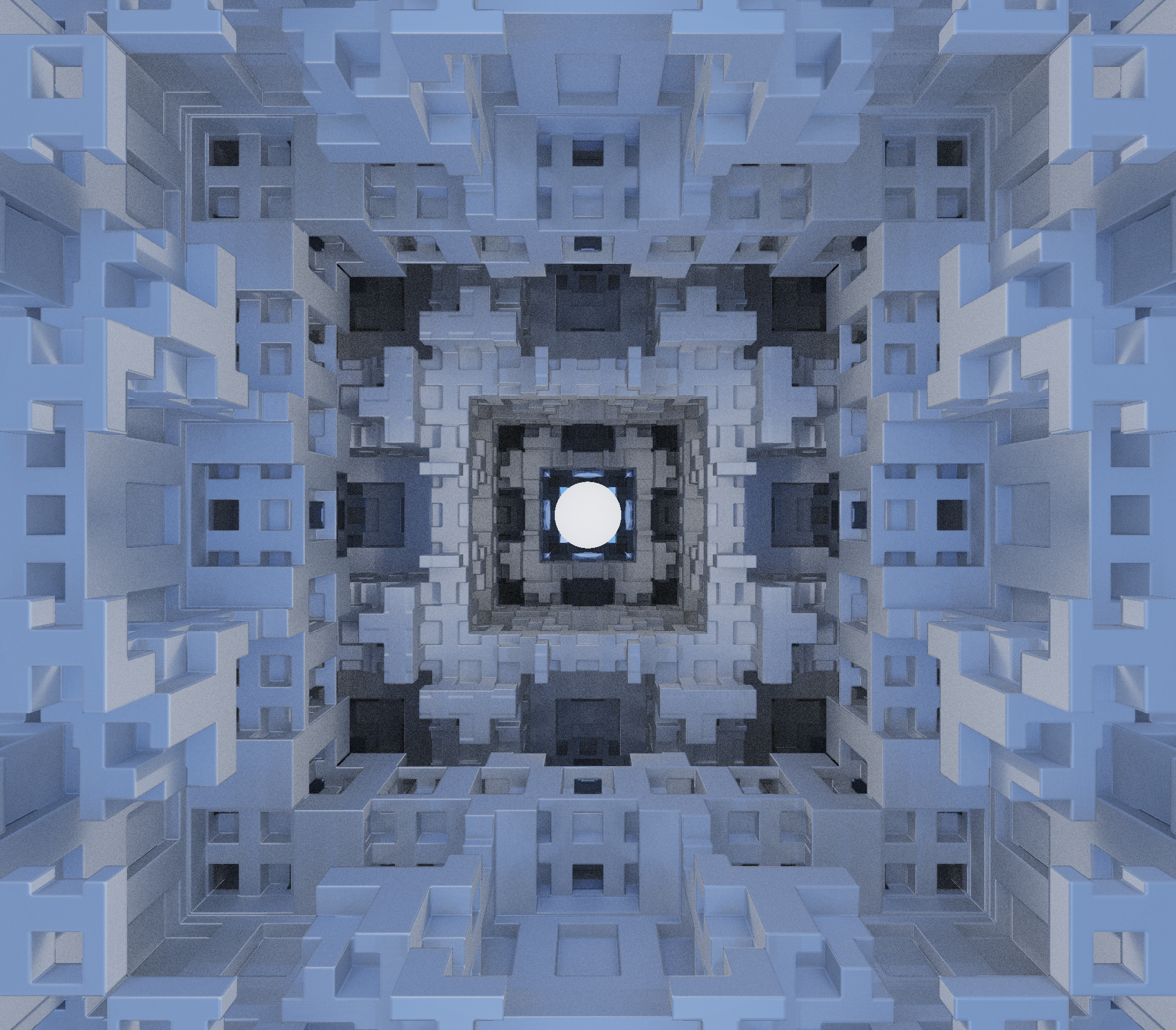 Fractal 3d shape created with the Hollow framework